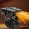 Portable Space Heater, 200W 2-Stage   Battery Operated Electric Warmer with USB Outputs and   Angle for Small Spaces and Indoor Use