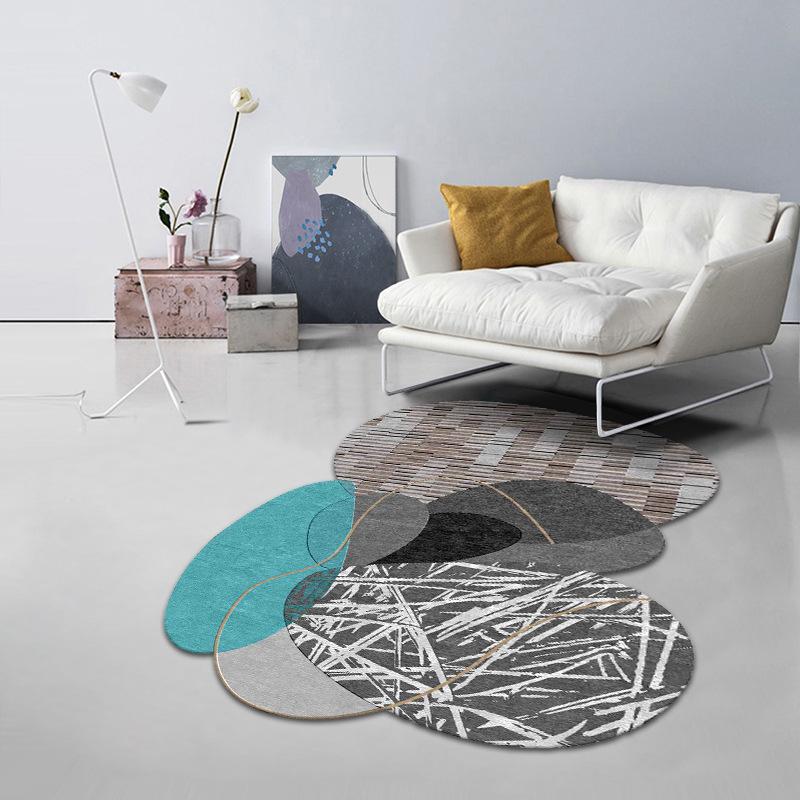 Irregular Shaped Carpet Simple Living Room Bedroom Bedside Carpet Irregular Shaped Carpet