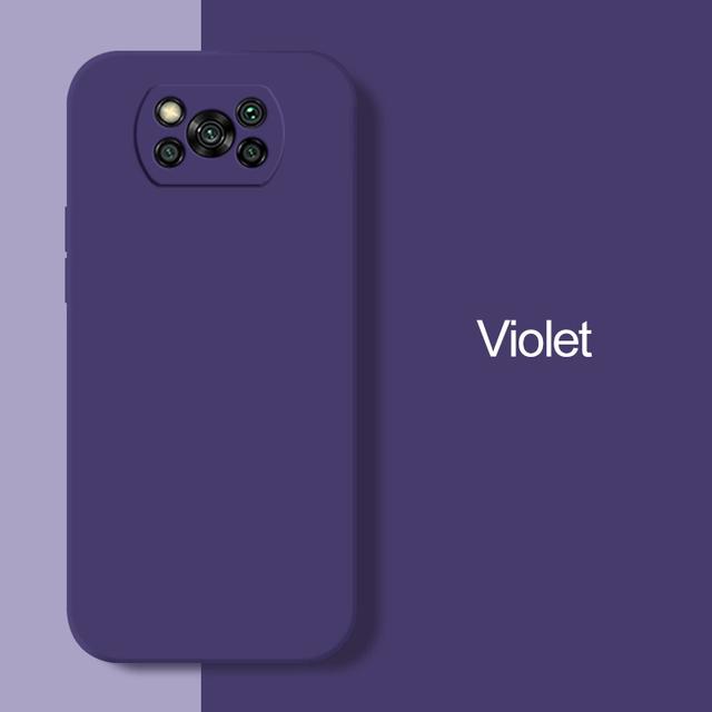 

Роскошный жидкий силиконовый чехол для телефона Xiaomi Poco X3 X 3 Pro NFC X3Pro Pocox3 Pro Мягкие чехлы для Poco x3 Pro Задняя крышка For Poco x3 NFC фиолетовый