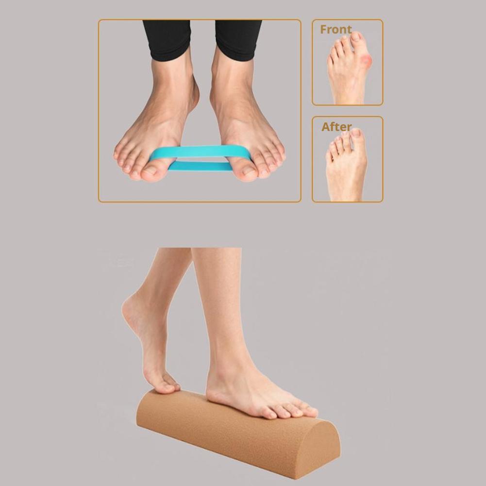 Premium Kork Balance Board Fußtrainer zur Stärkung der Fußfunktion und Knöchelstabilisierung für Yoga, Rehabilitationstraining