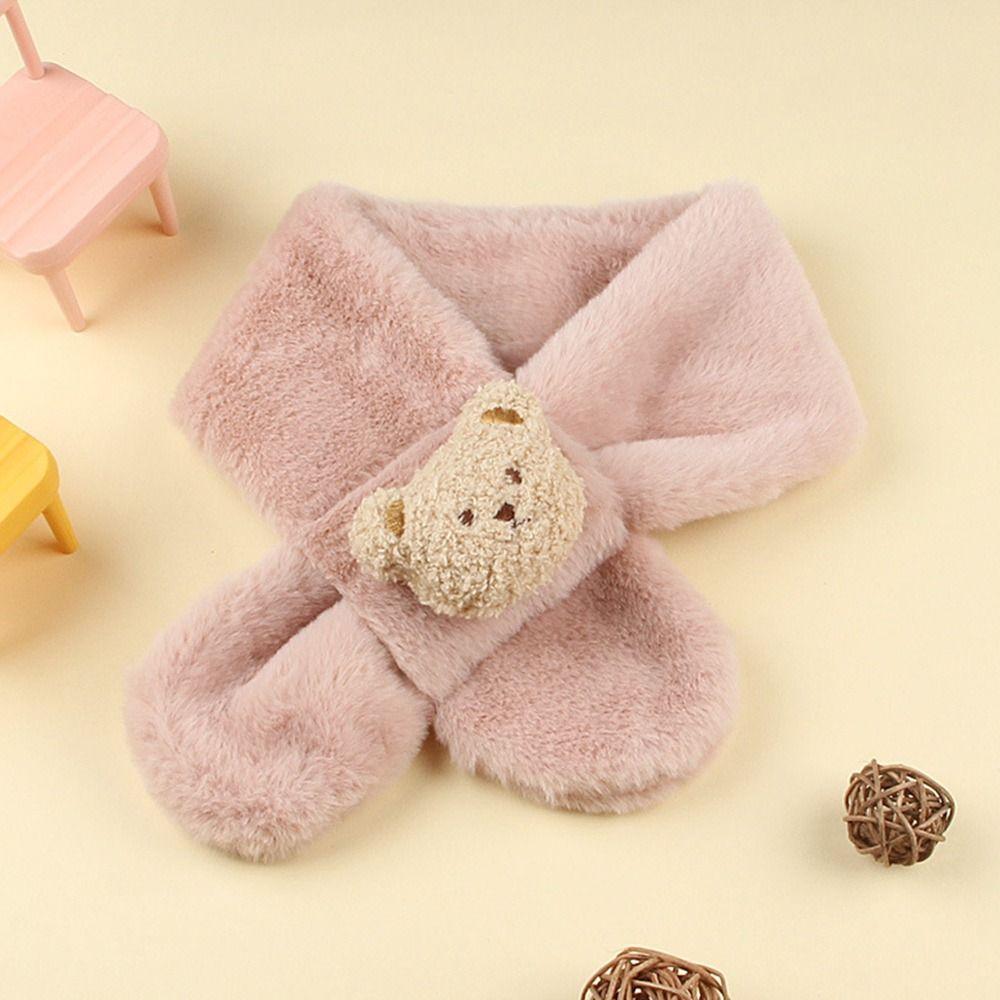 Warm Kids Winter Scarf Plush Plush Scarf Fashion Baby Shawls  Baby Boys Girls