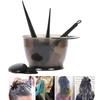 4/6Pcs Hair Dye Color Brush Bowl Set With Ear Caps Dye Mixer Hair Tint Dying Coloring Applicator Hairdressing Styling Accessorie