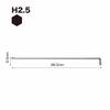 VESSEL Hexagonal bar ball point L type wrench short shaft width across flats 2.5mm 8200BP