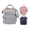 Diaper Bag Foldable Multifunctional Baby Diaper Backpack with USB Charging Port for Travel