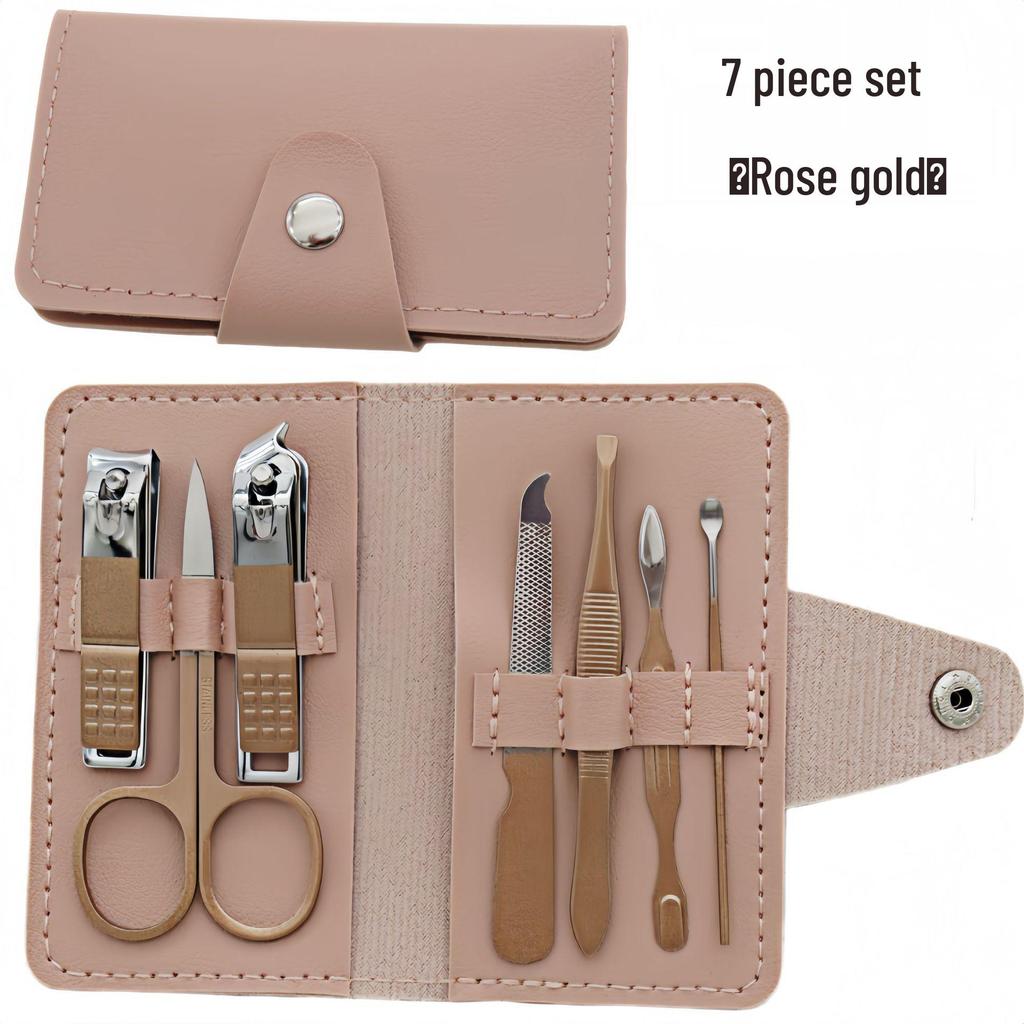 7-Piece Stainless Steel Nail Clippers and Manicure Set