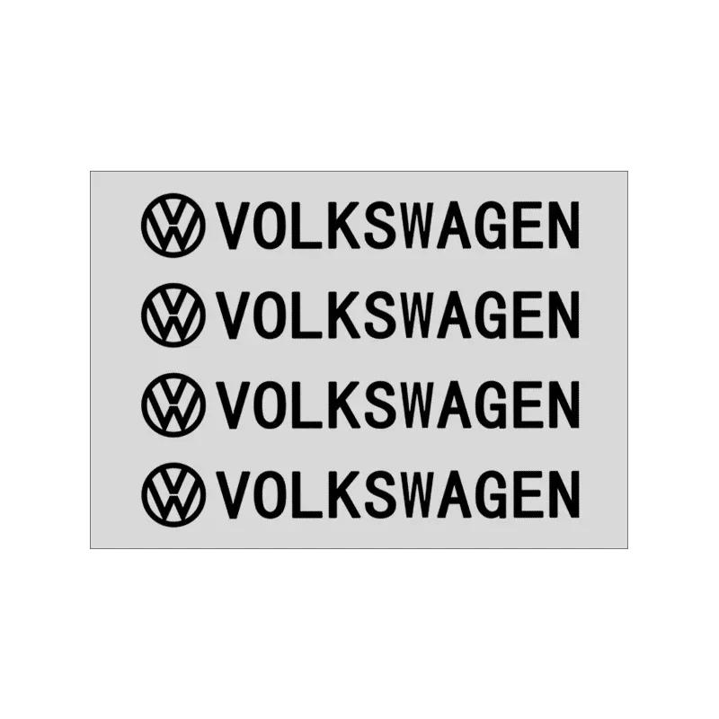

For VOLKSWAGEN VW 2025 For VW POLO 4Pcs Car Door Handle 3D Stickers Tire Rear View Mirror Decals For Volkswagen CC Golf 4 6 7 GT