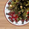Snowflake Thick Christmas Tree Skirt Is Suitable For Holiday Party, Christmas Tree Decoration