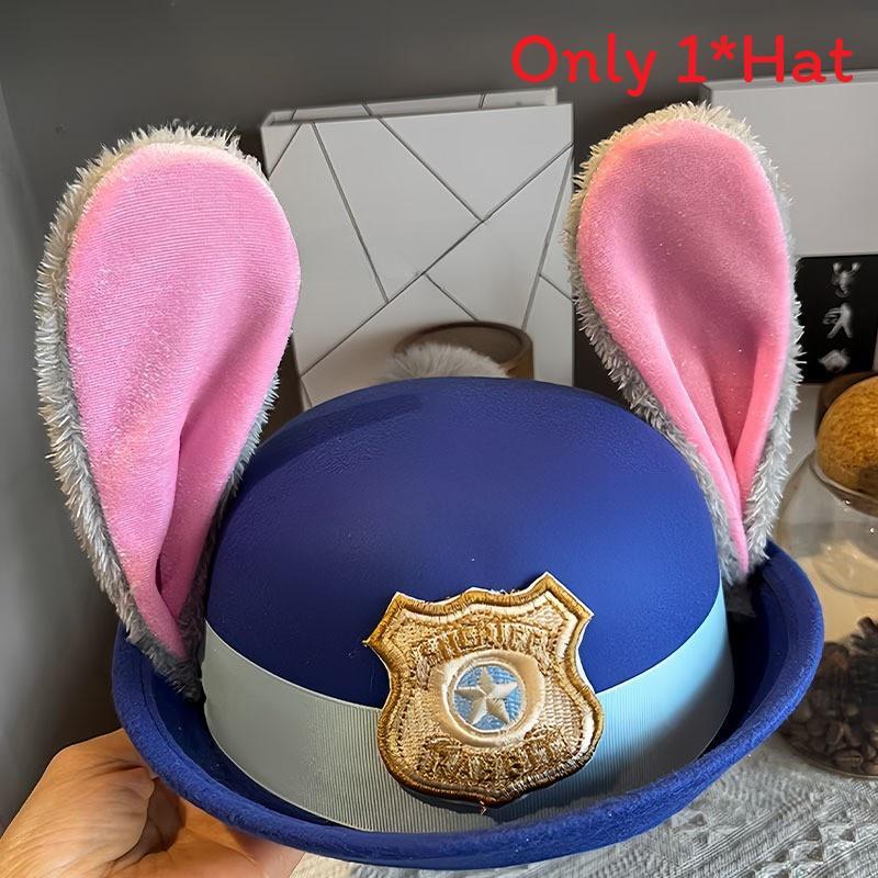 Zootopia Judy Hopps Nick Wilde Tier Cosplay Hut mit kurzem Schirm für Kinder