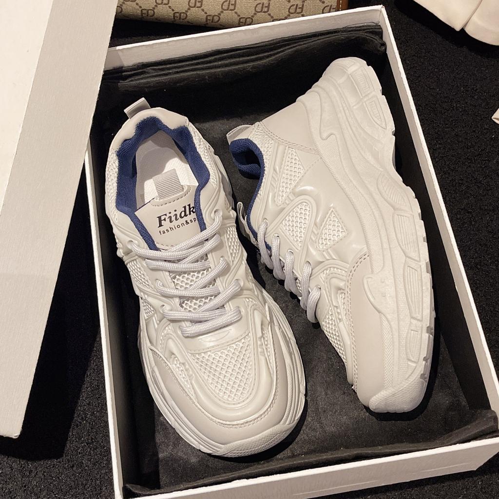 Platform Casual Sports Shoes Women's Autumn Breathable 2025 Spring and Autumn New Popular Dad Shoes Women's Versatile Running Shoes Tide