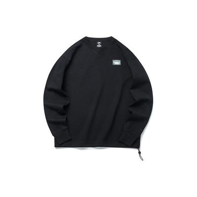 Casual Sports Round Neck Pullover T-Shirt Unisex Tops Black 952218701-5