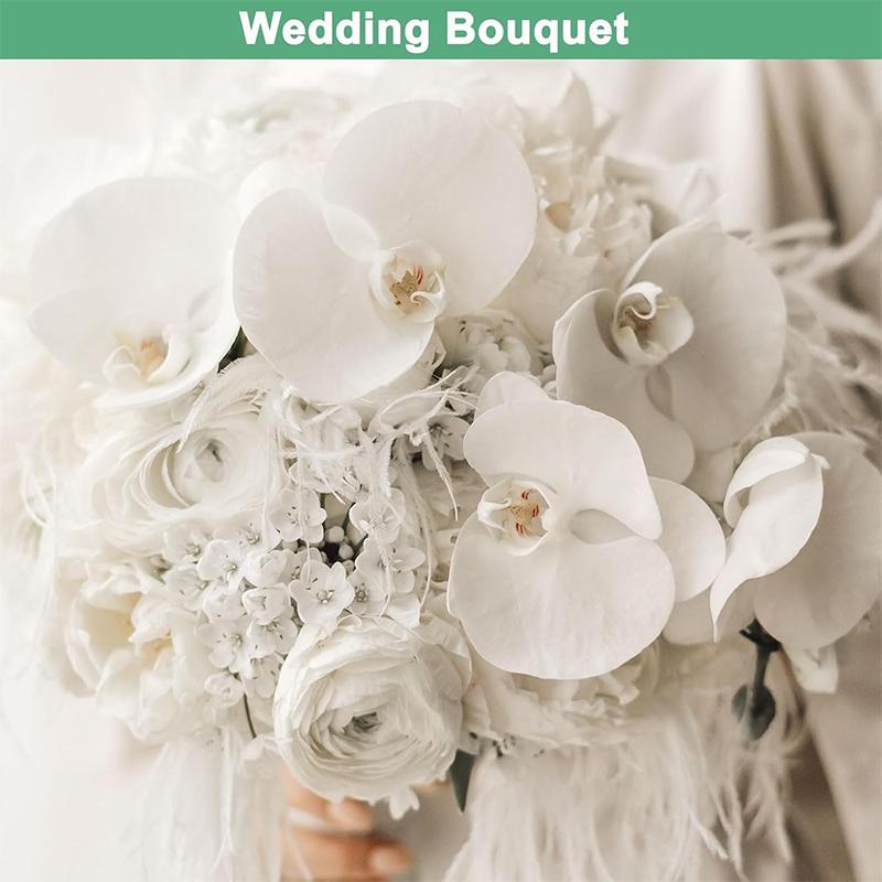 Hot Selling 3/5/10Pcs Butterfly Orchid Artificial Flowers for Home Room Wedding Bridal Accessories Headwear Hair Clips Diy Gift