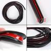 5/8M PVC Car Door Edge Protection Strip Auto Door Anti Collision Strip Door Moldings Trim Adhesive Scratch Protector