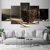 Canvas Painting A coffee bean cup 5 Pieces Wall Art Painting Modular Wallpapers Poster Print for living room Home Decor
