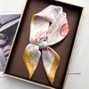 Fashion Square Scarf For Women Elegant Ladies Hijab Neckerchief Shawl Luxury Soft Stain Imitation Silk Scarves For Daily Wear