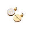 1Pcs Stainless Steel With Pinch Bail Clasps Imitation Pearl Letter Charms Pendant For Necklace DIY Jewelry Making Accessories