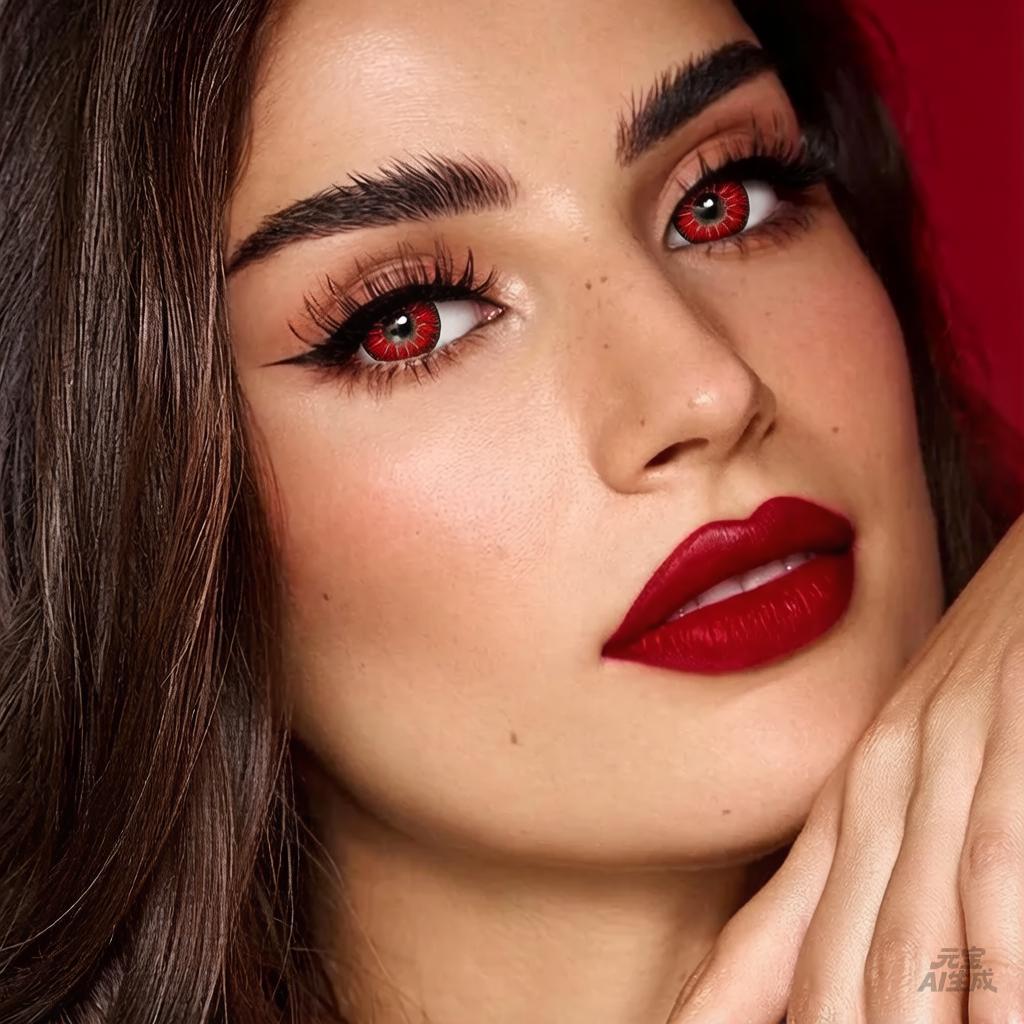 Moody Vika tricolor red