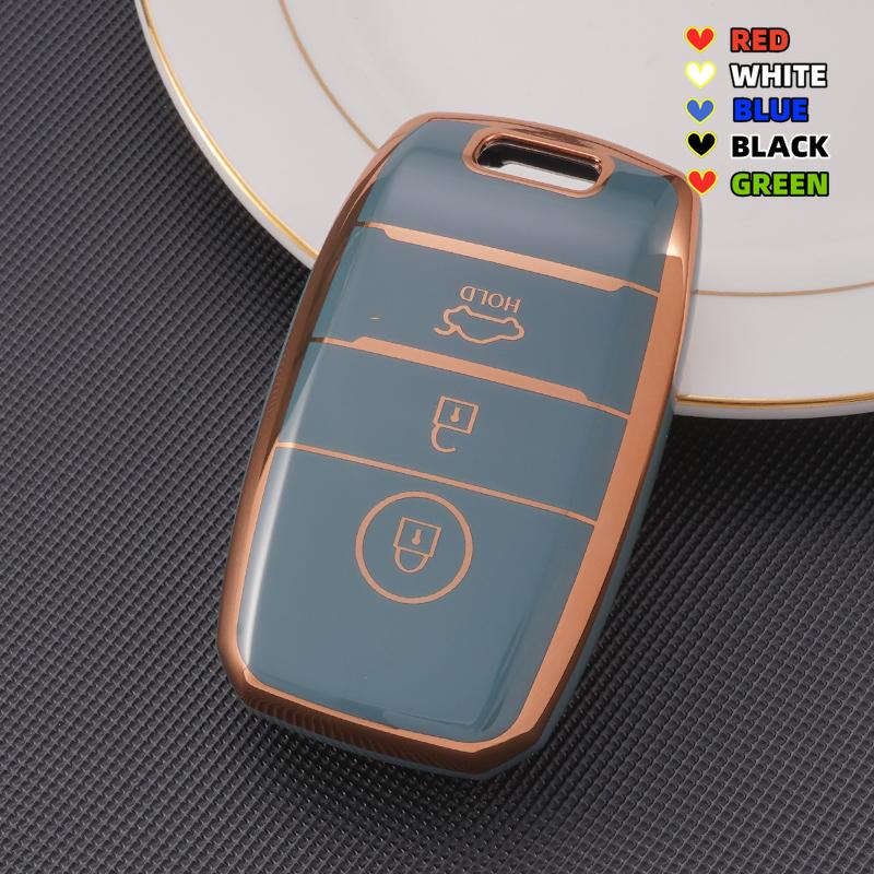 Tpu Car Key Case Cover For Kia Rio Sorento Cerato Forte K2 K4 Stonic Carnival Niro Picanto Elantra Verna Sportage Accessories