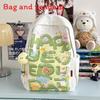 Cartoon Cute Rabbit Elephant Koala Dog Animal Letter Printed Backpack Student