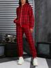 Spring and Autumn New Women's Casual Fashion Zipper Hooded Sweater Sweatpants Set Lightweight and Comfortable