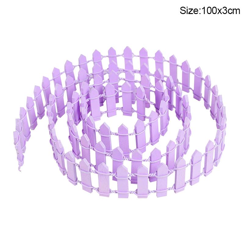 

100СМ Мини Деревянный Забор Забор для Сказочного Сада Миниатюрный DIY Аксессуары для Сказочного Сада Деревянный Барьер Кукольный Дом Домашний Декор для Рукоделия