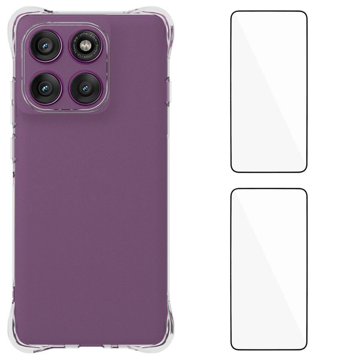 

Чохол TPU WANLONFENG WL2 Series 2.0 мм для Motorola Edge 60 Pro 5G з 2 шт. захисних плівок із загартованого скла Transparent