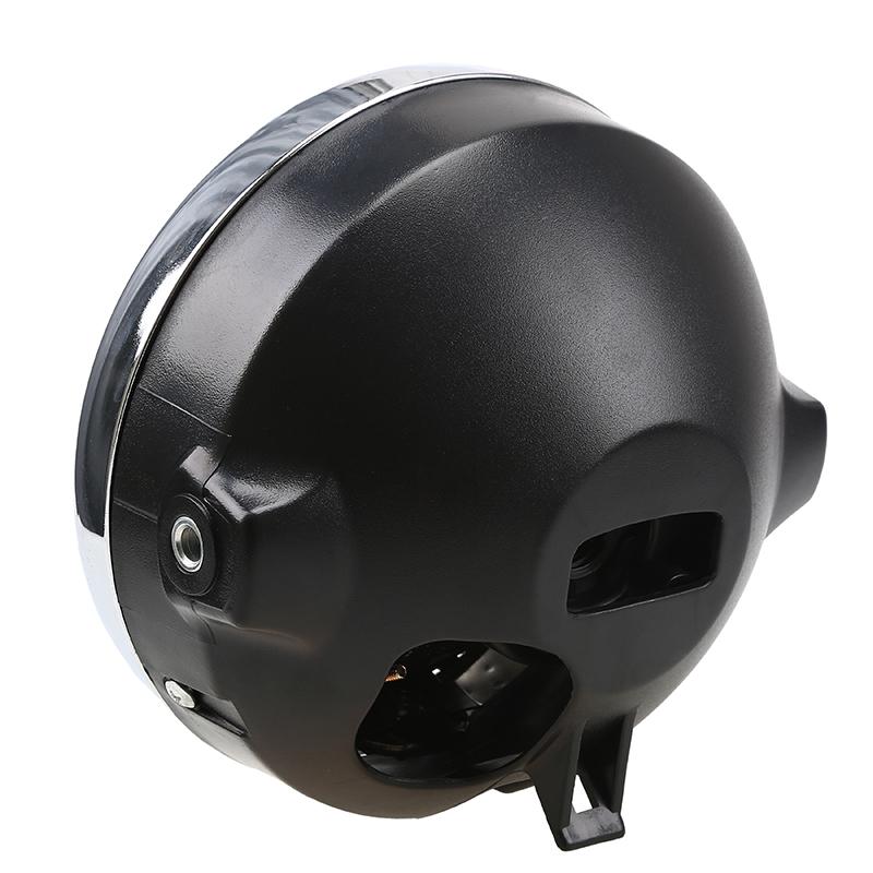 Universal Motorcycle Headlight Head Lamp Bobber Front Light Amber for HONDA Suzuki CB400 CB500 CB1300 Hornet 250 600 900