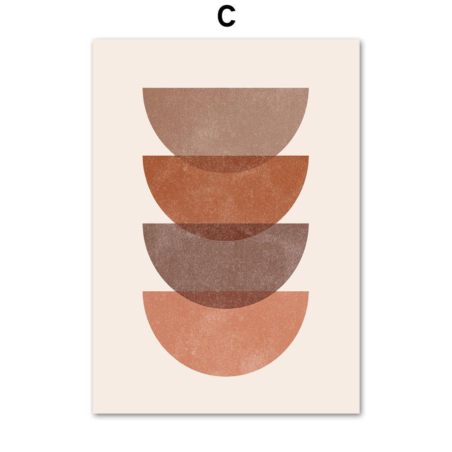 Boho Abstract Black Girl Leaf Rainbow Geometry Wall Art Canvas Painting Nordic Posters And Prints Pictures For Living Room Decor