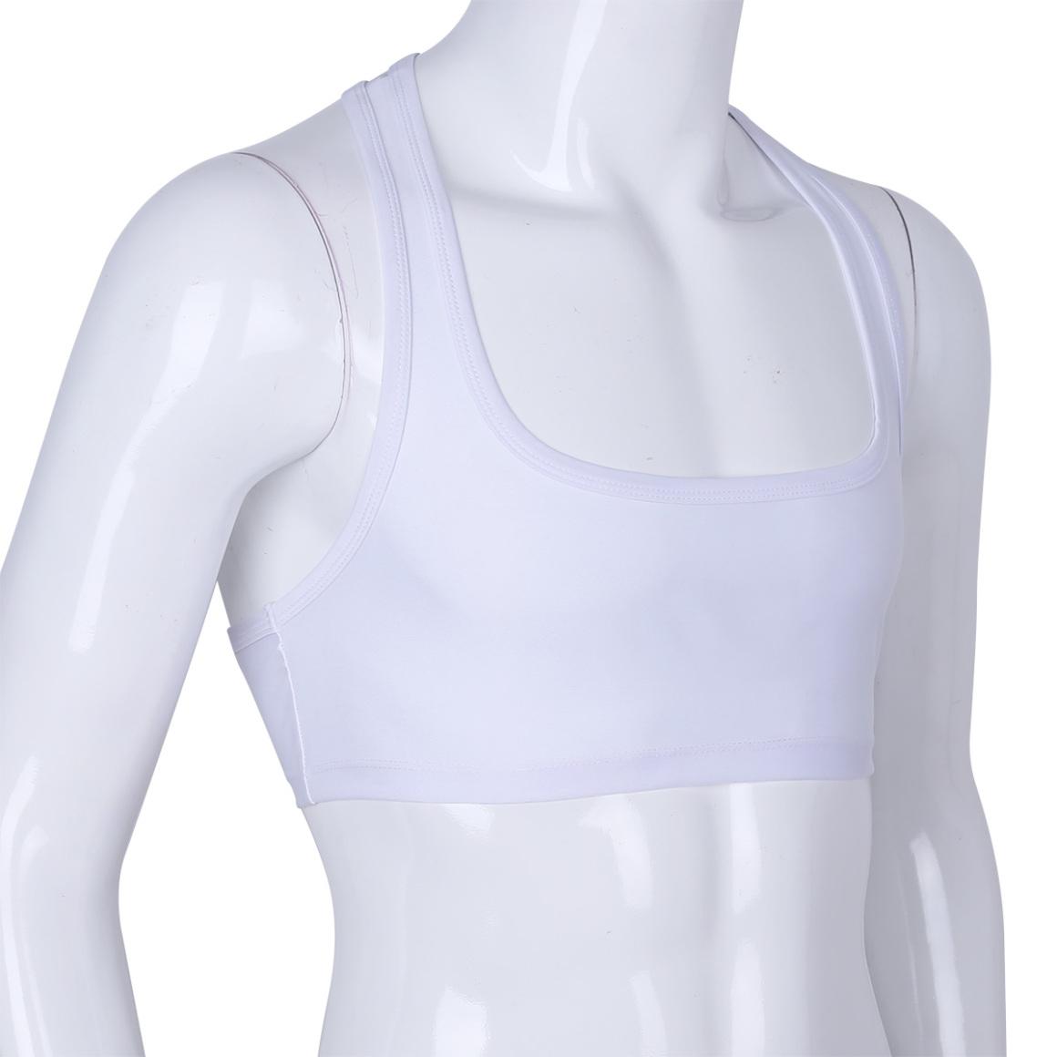 

Мужская сексуальная Y-образная спинка без рукавов с мышцами, майка, жилет, футболки, спортивные бюстгальтеры L белый