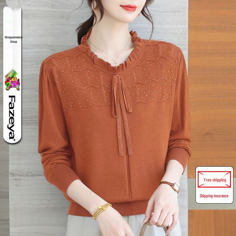 Damen Merino Strickpullover: Stilvolles, lockeres und leichtes Herbstoberteil