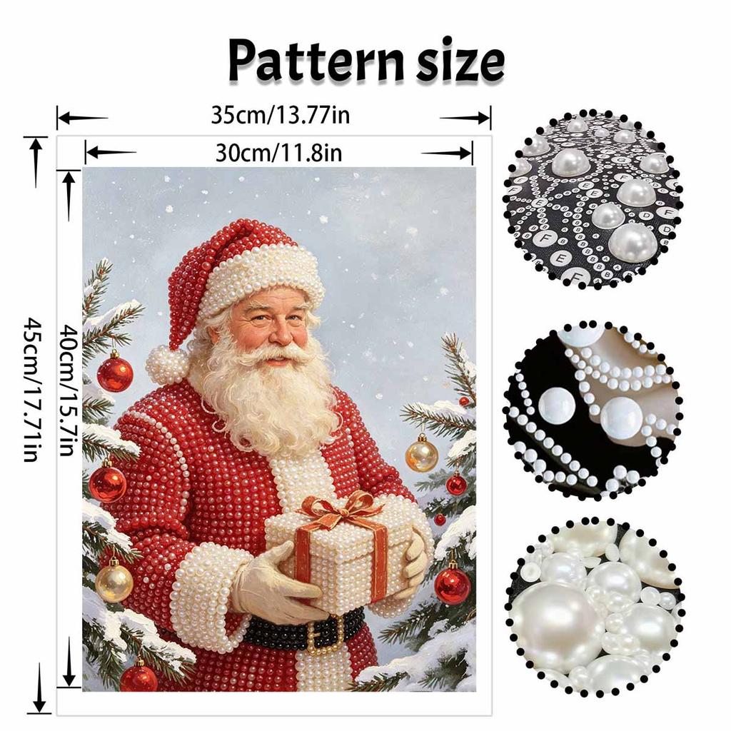 Christmas Pearl Painting Kit Handmade DIY Santa Claus Gift Home Decoration Painting