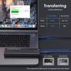 Caixa SSD NVMe M.2 de protocolo duplo 10 Gbps M.2 NVMe SSD Adaptador de gabinete Ferramenta grátis para SSD M.2 2230/2242/2260/2280