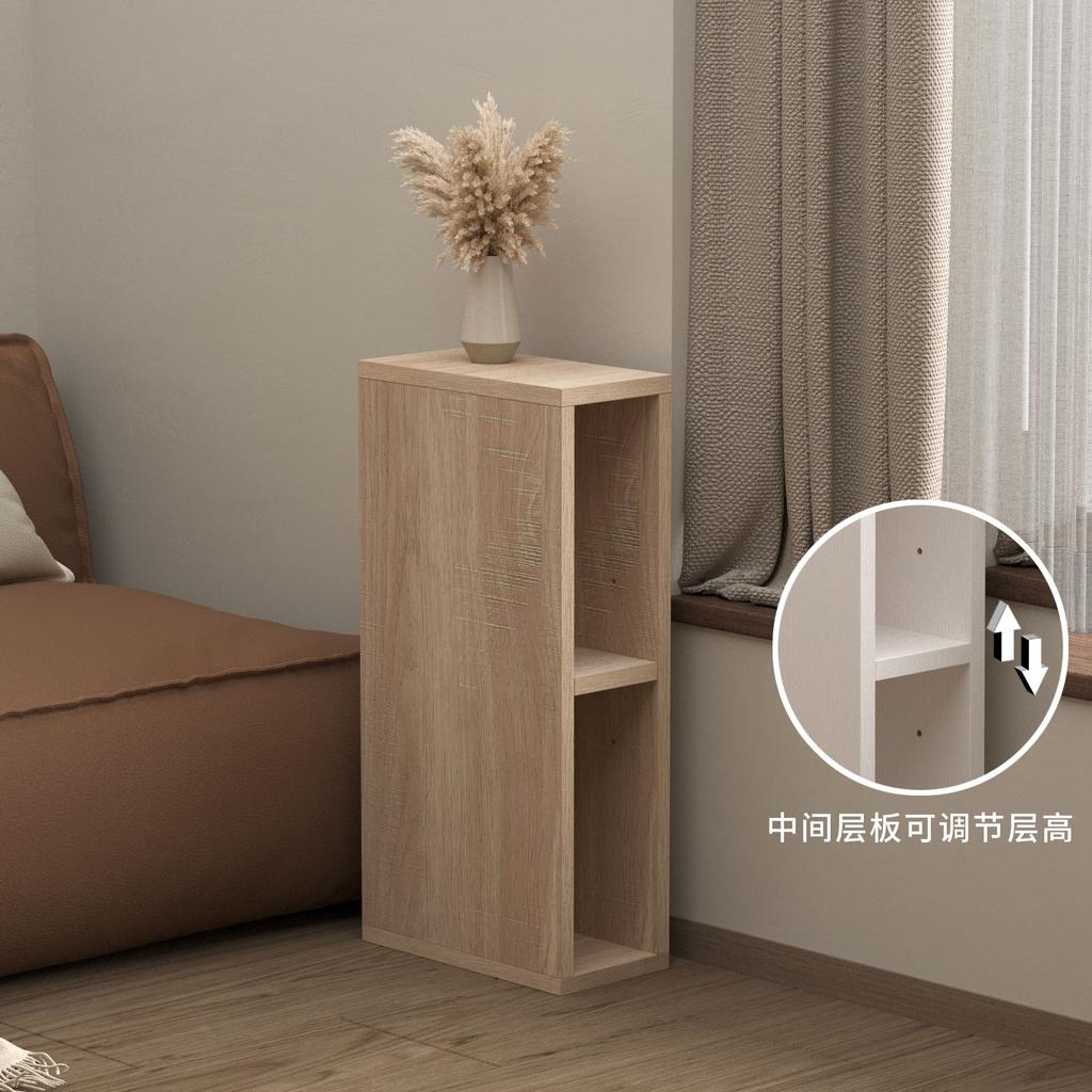 Ultra-Narrow Mobile Storage Unit-Corner Cabinet with Rolling Wheels Bathroom Vanity &Wall Bookshelf Combo Space-saving Organizer