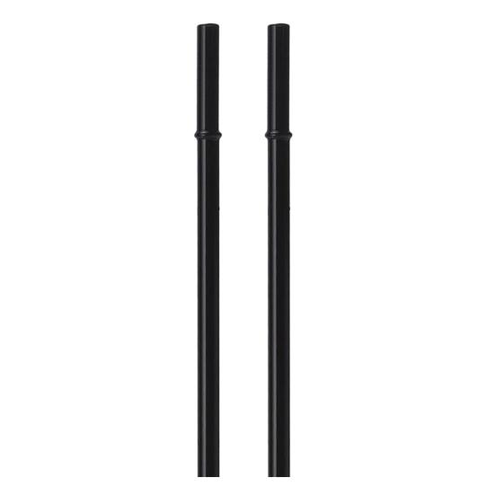 2Pcs Glass Straws Set Reusable Heat-Resistant Drinking Straws Eco-Friendly Alternative to Plastic Straws for Hot Cold Drinks