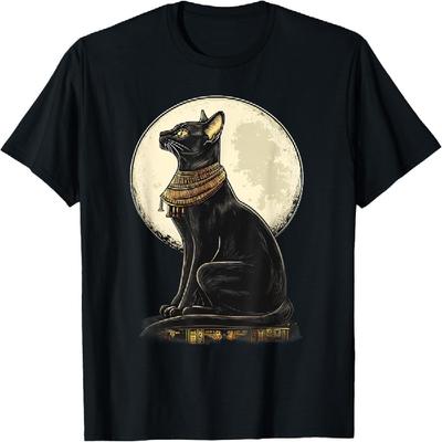 Ancient Egypt Cat Bastet Tutankhamun Egyptian God Egyptology T-Shirt for Men Women Kids