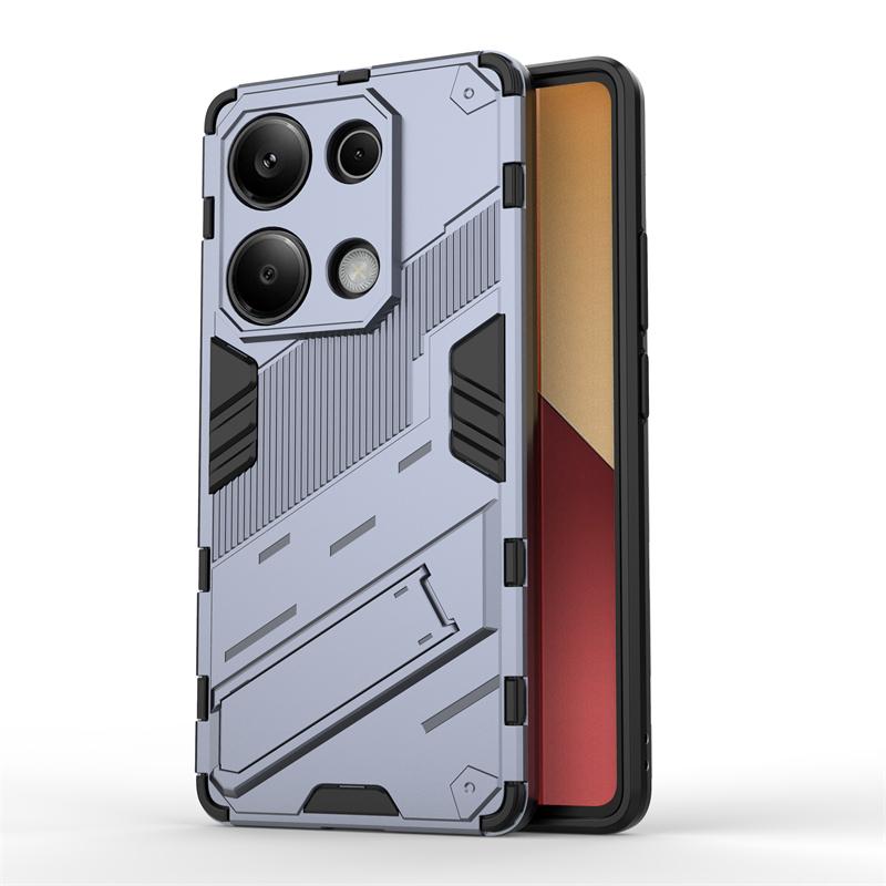 Holder Case For Poco M6 Pro Cover Xiaomi Poco M6 Pro 4G Capas New Armor Phone Bumper Back Kickstand Shockproof Cover Poco M6 Pro