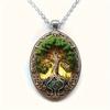 Pendant Tree of Life Pattern Time Accessory Necklace