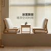 Solid wood tatami tea chair Simple leisure chair Small unit with bay window and low backrest chair