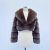 Finnish Whole Skin Fox Fur Coat for Women: Petite, Versatile & Slimming Short Jacket for Autumn/Winter