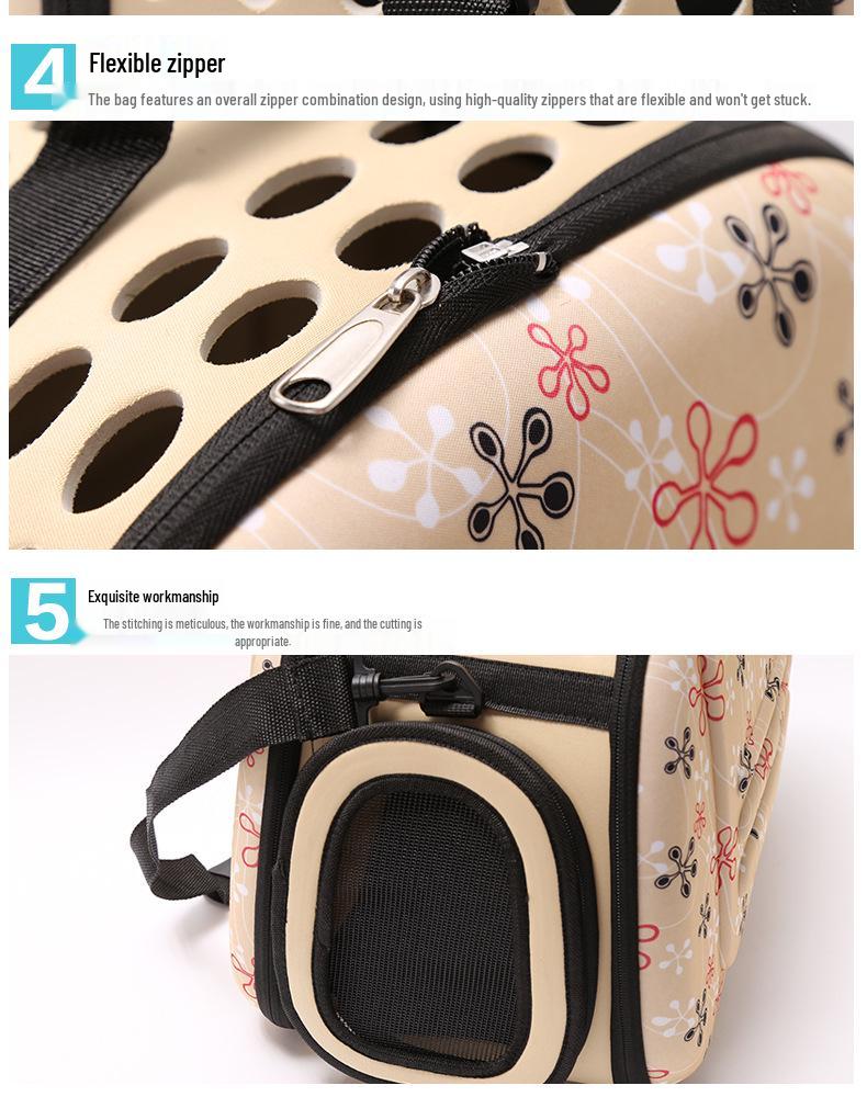 Pet Carrier: Space-Saving EVA Foldable Bag for Cats and Dogs