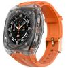 AHASTYLE WE28 For Samsung Galaxy Watch Ultra 47mm Silicone Watch Band with Anti-Drop Case