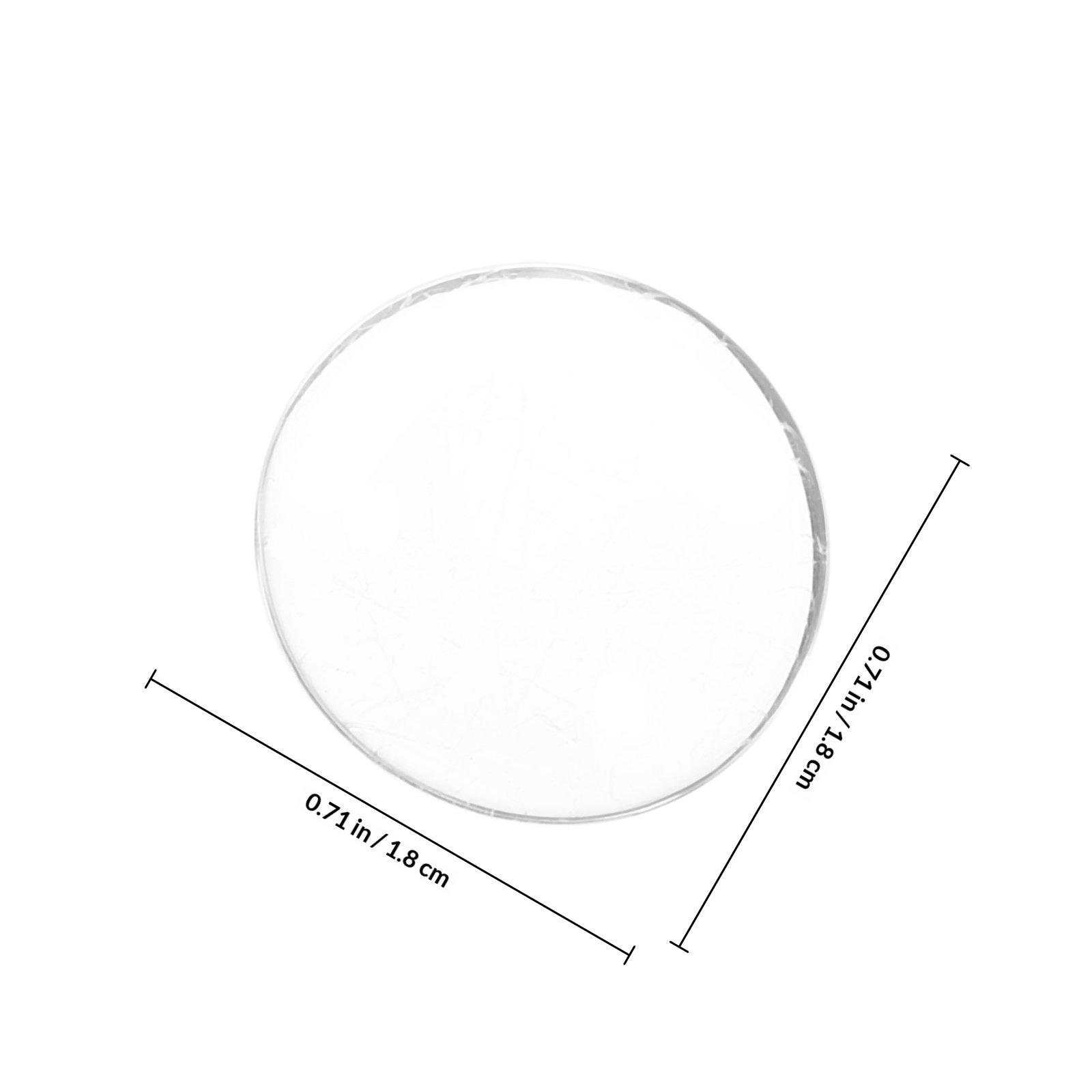 

100pcs Glass Cabochons 20Mm Clear Round Flatback White Cabochon For Diy Jewelry Crafts Home Decor Refrigerator Stickers Suckers