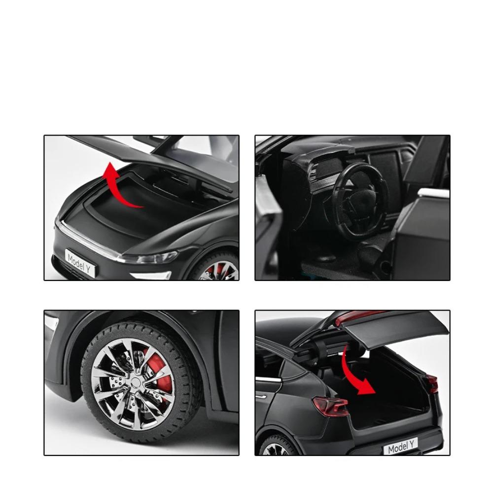 1/32 2025 Model Y SUV Alloy Car Model Diecasts Metal New Energy Vehicles Car Model Simulation Sound and Light Childrens Toy Gift