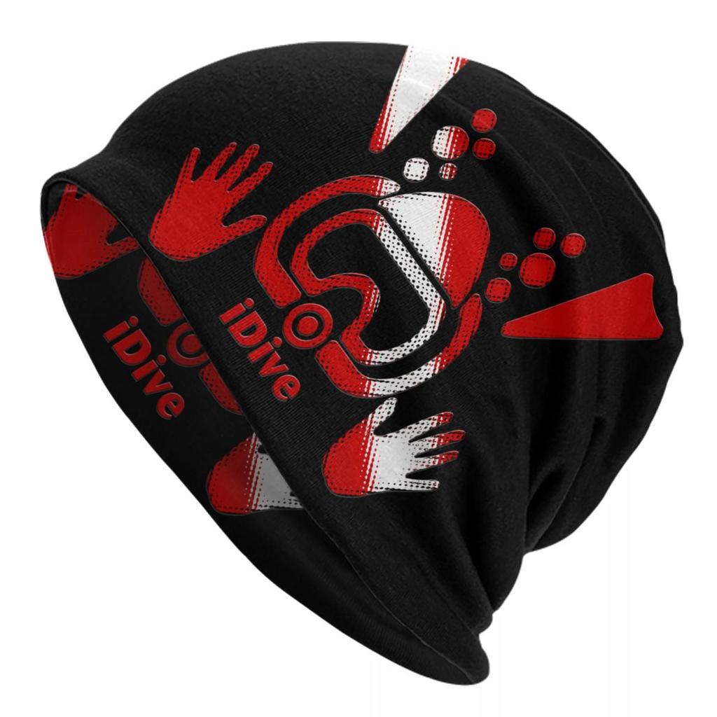Custom Scuba Diving Skullies Beanies Caps Cool Winter Warm Unisex Women Knit Hat Adult Unisex Dive Diver Quote Bonnet Hats