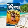 1pc Taz3 Beach Towel, Beach and Seaside Swimming Pool Equipment, Fashion Pattern, Rectangular, Travel Essentials