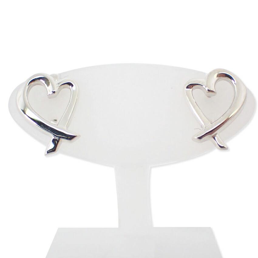 [Used] TIFFANY/Tiffany 925 Loving Heart Earrings/j45-6