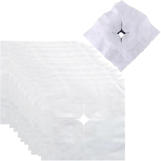 100 Pack Disposable Face Down Pillow Cover Disposable Face Cradle Covers Ultra Soft Non-Sticking Massage Bed Headrest Covers for Massage Table Lash