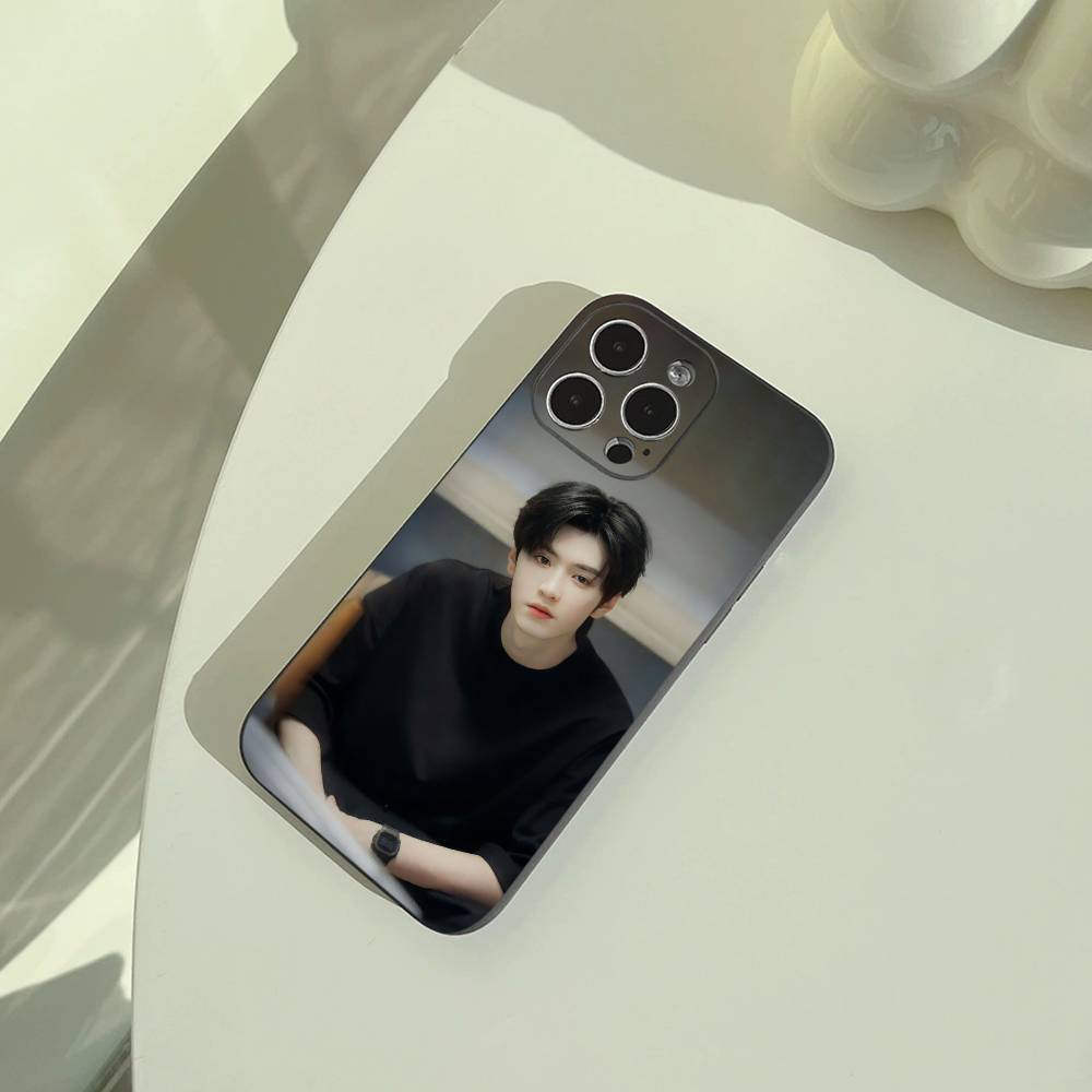 C- Chen Zheyuan-Actor Phone Case For iPhone 17,16,15,14,13,12,11 Pro Max, Lightweight and Practical Soft Black Cover