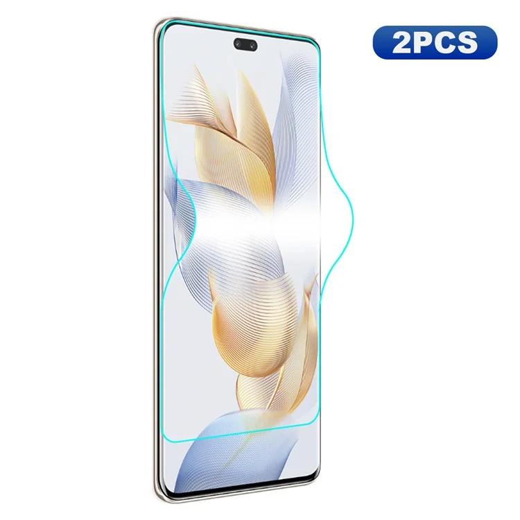 

ENKAY HAT PRINCE 2 шт. для Honor 90 Pro полноэкранная защитная пленка TPE + PET + TPU гидрогелевая пленка (Полный клей)