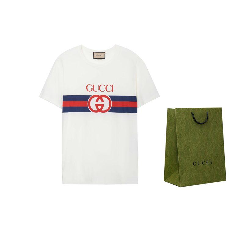 Gucci Interlocking G Cotton T Shirt 548334-XJET1-9095