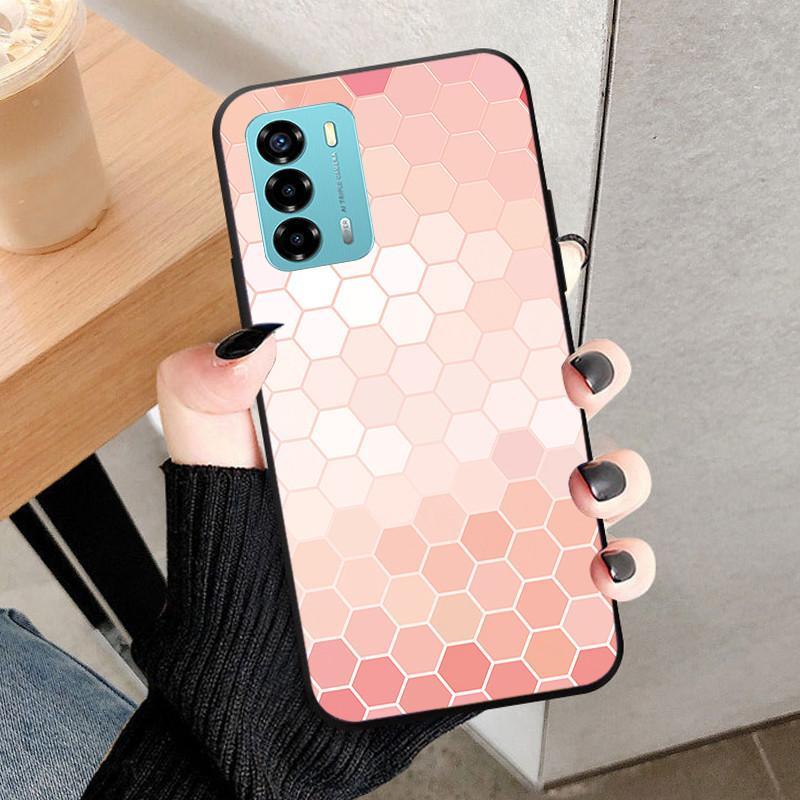 For ZTE Blade V40 Vita Case 8045 6.75" Animal Cartoon Soft Silicone Funda for ZTE Blade V40 Vita Phone Cover V40Vita Black Coque